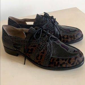 NEW! — PATENT LEATHER // Animal Hair Mules